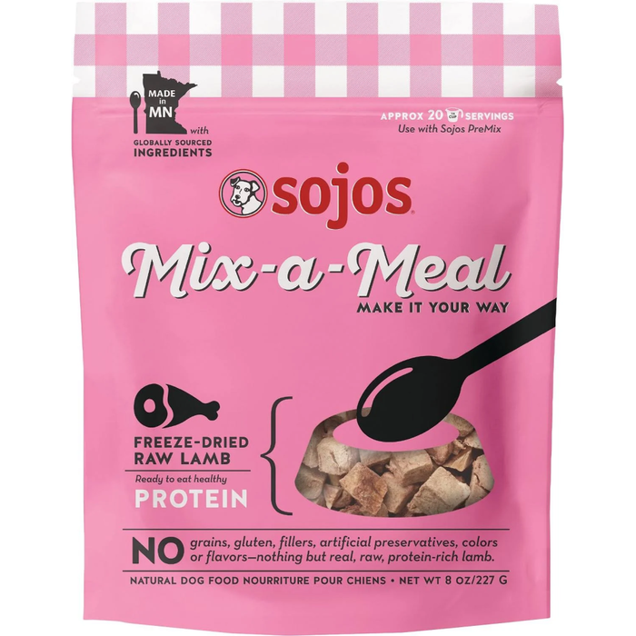 Sojos Dog Freeze-Dried Mix-A-Meal Protein Lamb 8Oz