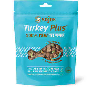 Sojos Dog Freeze-Dried Turkey Topper 4Oz - Pet Totality