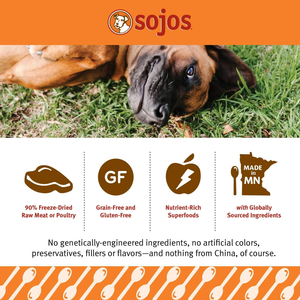 Sojos Dog Freeze-Dried Turkey Topper 4Oz - Pet Totality