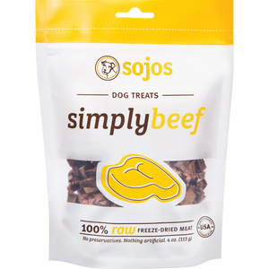 Sojos Dog Simply Beef Treat 4Oz - Pet Totality