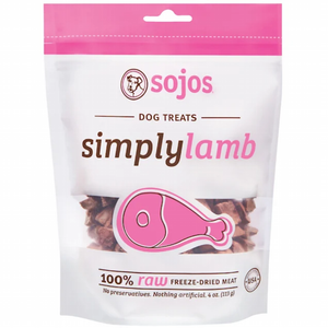 Sojos Dog Simply Lamb Treat 4Oz - Pet Totality