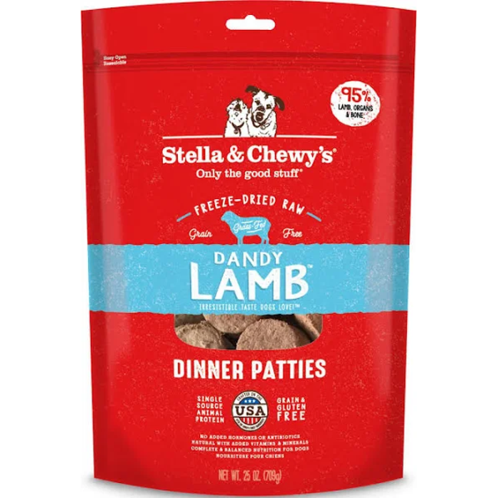 Stella & Chewy'S Dog Freeze-Dried Lamb Dinner Patties 25Oz