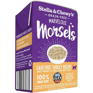 Stella & Chewys Cat Marvelous Morsels Turkey 5.5Oz - Pet Totality