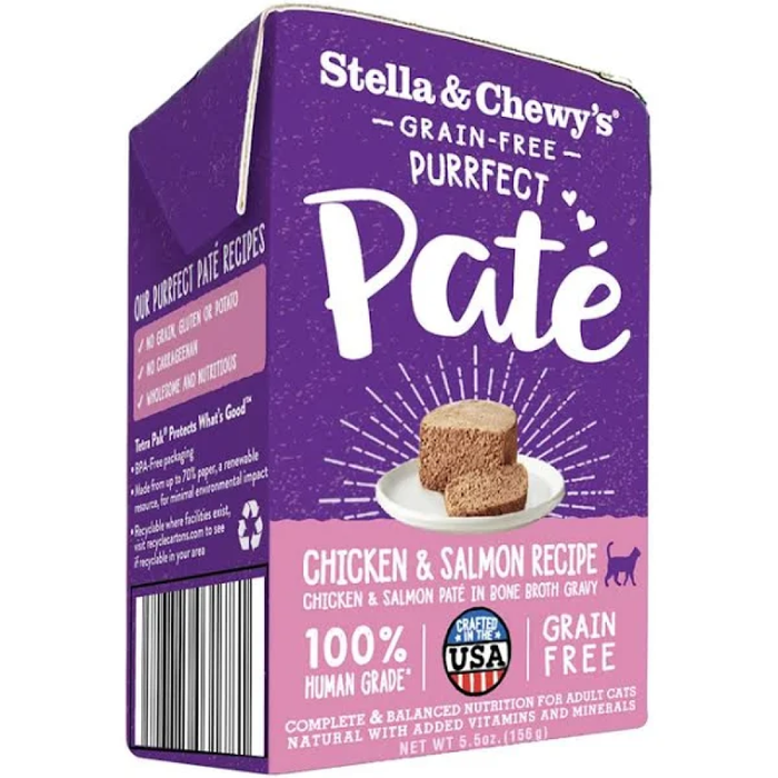 Stella & Chewys Cat Purrfect Pate Chicken & Salmon 5.5Oz