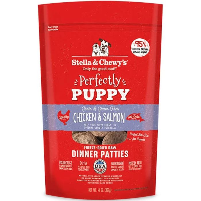 Stella & Chewys Dog Freeze Dried Puppy Chicken Salmon 14 Oz.