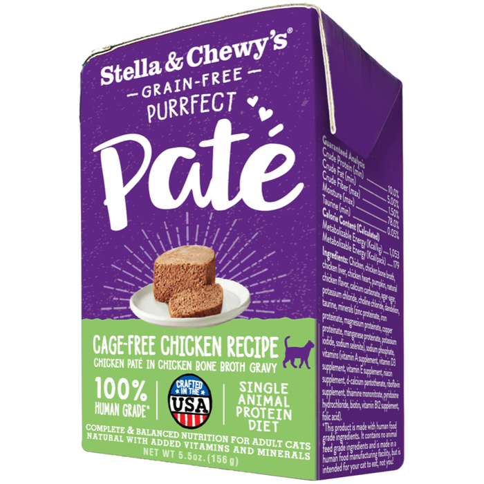 Stella & Chewys Purrfect Cat Pate Chicken 5.5Oz