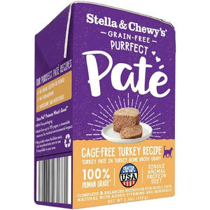 Stella & Chewys Purrfect Cat Pate Turkey 5.5Oz - Pet Totality