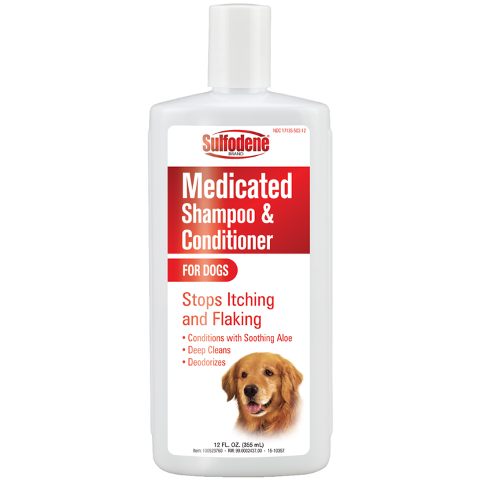 Sulfodene Brand Medicated Shampoo & Conditioner For Dogs 12Oz