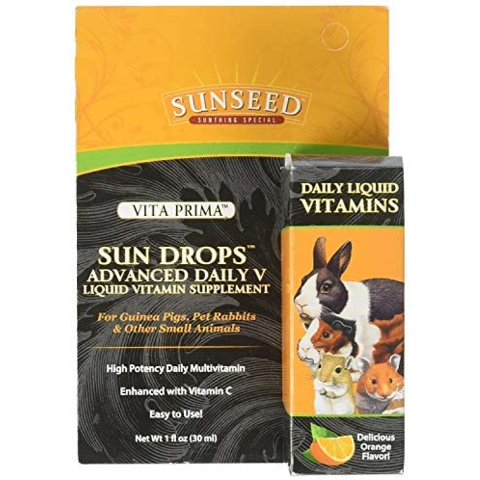 Sun Seed Vita Prima Sundrops Advanced Daily Vitamin For Small Animals 1Oz