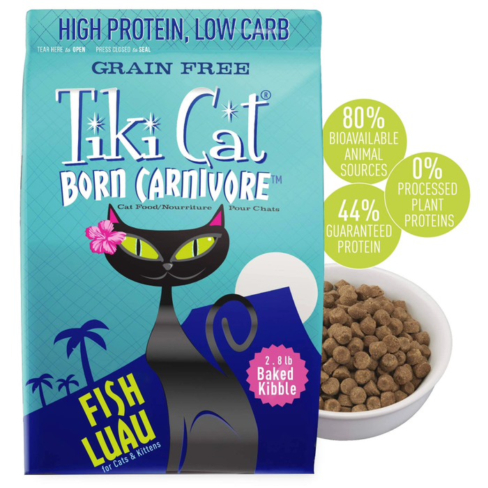 Tiki Pets Cat Carnivore  Luau Fish 2.8 Lbs