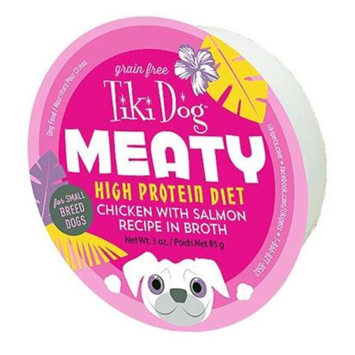 Tiki Pets Dog Mighty Chicken Salmon 3 Oz.(Case Of: 8)