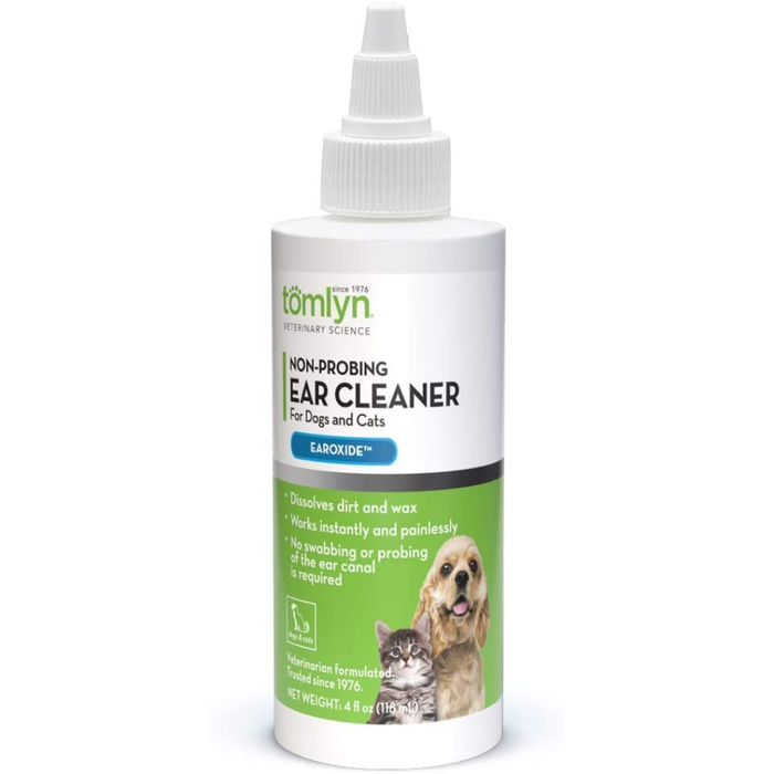 Tomlyn Earoxide Non-Probing Ear Cleaner For Dogs & Cats 4Oz
