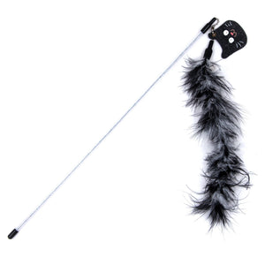 Touchcat Tail-Feather Designer Wand Cat Teaser - Pet Totality