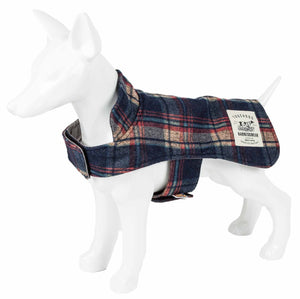 Touchdog  2-In-1 Tartan Plaided Dog Jacket With Matching Reversible Dog Mat - Pet Totality