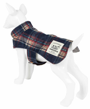 Touchdog  2-In-1 Tartan Plaided Dog Jacket With Matching Reversible Dog Mat - Pet Totality
