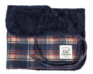 Touchdog  2-In-1 Tartan Plaided Dog Jacket With Matching Reversible Dog Mat - Pet Totality