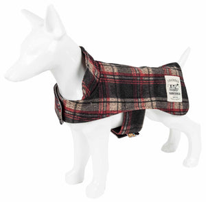 Touchdog  2-In-1 Tartan Plaided Dog Jacket With Matching Reversible Dog Mat - Pet Totality
