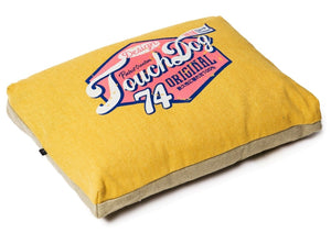 Touchdog Original Sporty Vintage Throwback Reversible Plush Rectangular Dog Bed - Pet Totality