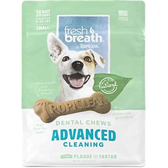 Tropiclean Dental Stick Dog Treat 5-25Lbs Small 12Pc