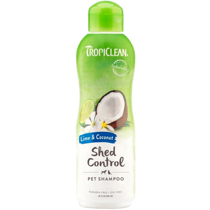 Tropiclean Deshedding Lime And Coconut Pet Shampoo 20Oz