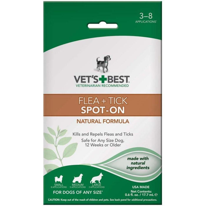 Vet'S Best Flea & Tick Spot-On Drops, Universal Size