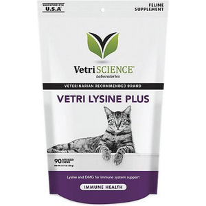 Vetri-Science Cat Lysine+ Immune Support 90Ct - Pet Totality