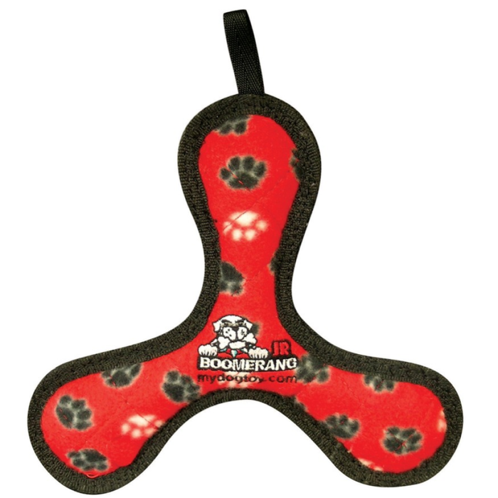 Vip Tuffy Junior Bowmerang-Red Paw Print