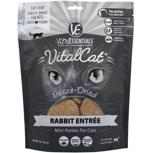 Vital Essentials Cat Freeze Dried Mini Patty Rabbit 8 Oz. - Pet Totality