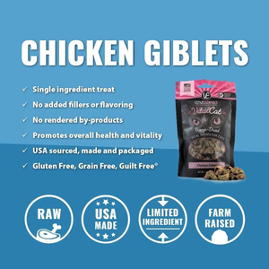 Vital Essentials Fd Vital Treats - Chicken Giblets 1Oz - Pet Totality