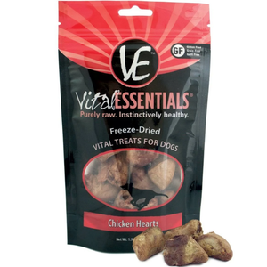 Vital Essentials Fd Vital Treats Chicken Hearts 1.9Oz - Pet Totality