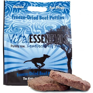 Vital Essentials Freeze-Dried Beef Patties 30Oz - Pet Totality