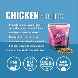 Vital Essentials Freeze-Dried Chicken Nibblets 1Lbs - Pet Totality