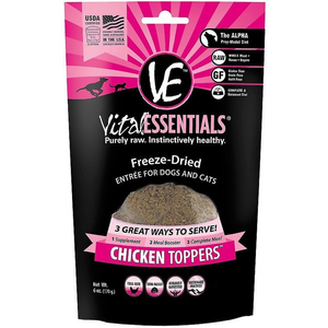 Vital Essentials Freeze-Dried Chicken Toppers 6 Oz - Pet Totality