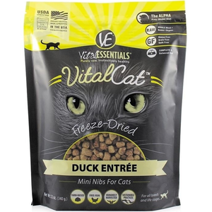 Vital Essentials Freeze Dried Feline Delightful Duck - Nibblets 12oz - Pet Totality