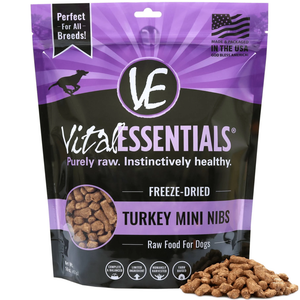 Vital Essentials Freeze-Dried Turkey Mini Nibs 1 Lbs - Pet Totality