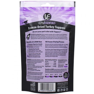 Vital Essentials Freeze-Dried Turkey Toppers 6 Oz - Pet Totality