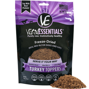 Vital Essentials Freeze-Dried Turkey Toppers 6 Oz - Pet Totality