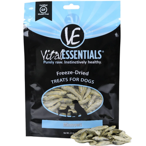 Vital Essentials Minnows Freeze-Dried Raw Dog Treats, 2.5Oz - Pet Totality