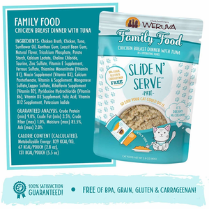 Weruva Cat Slide & Serve Family Feud 2.8Oz - Pet Totality