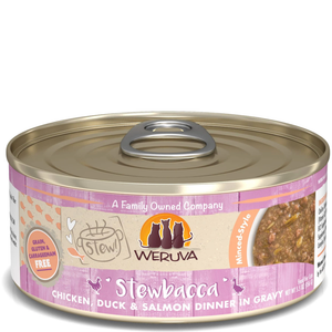 Weruva Cat Stew! Stewbacca Chicken, Duck & Salmon 5.5Oz - Pet Totality