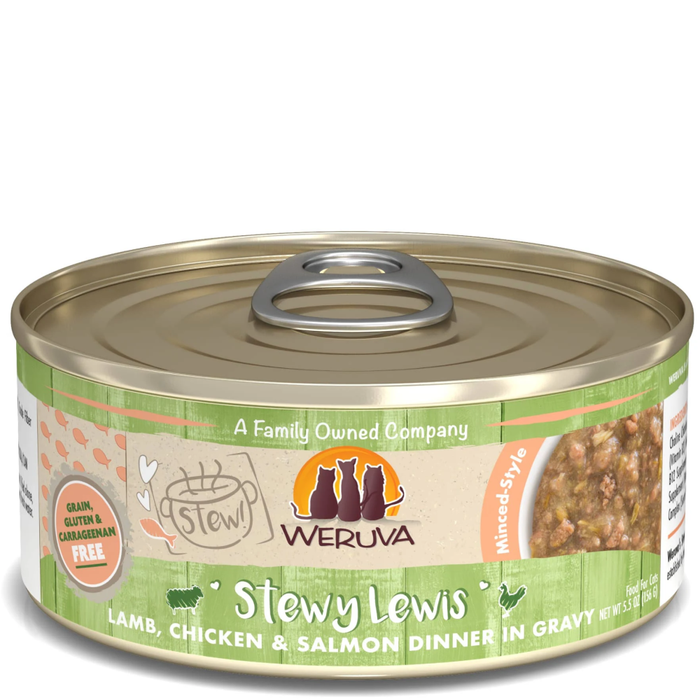 Weruva Cat Stew! Stewy Lewis Lamb, Chicken & Salmon 5.5Oz