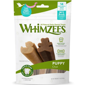 Whimzee Puppy Chews Medium/Large 7.4Oz - Pet Totality