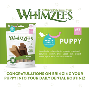 Whimzee Puppy Chews  Xsmall/Small 7.9Oz - Pet Totality