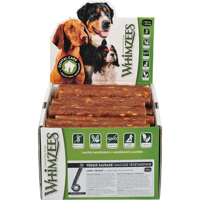 Whimzees Veggie Strip  Medium 100 Count Bulk Box