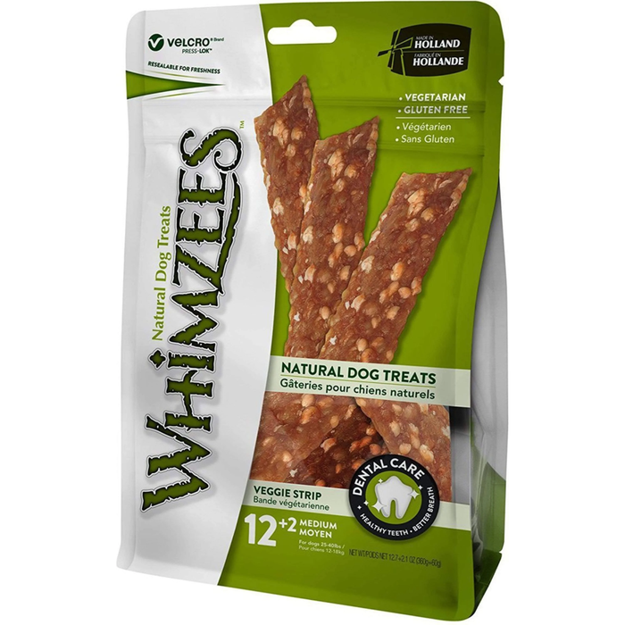 Whimzees Veggie Strip  Medium 14.8 Oz.