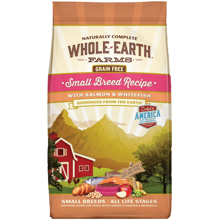 Whole Earth Farms Dog Grain Free Small Breed Salmon & Whitefish 14.00