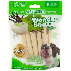 Wonder Snaxx Stixx Vanilla Yogurt 9Ct - Pet Totality