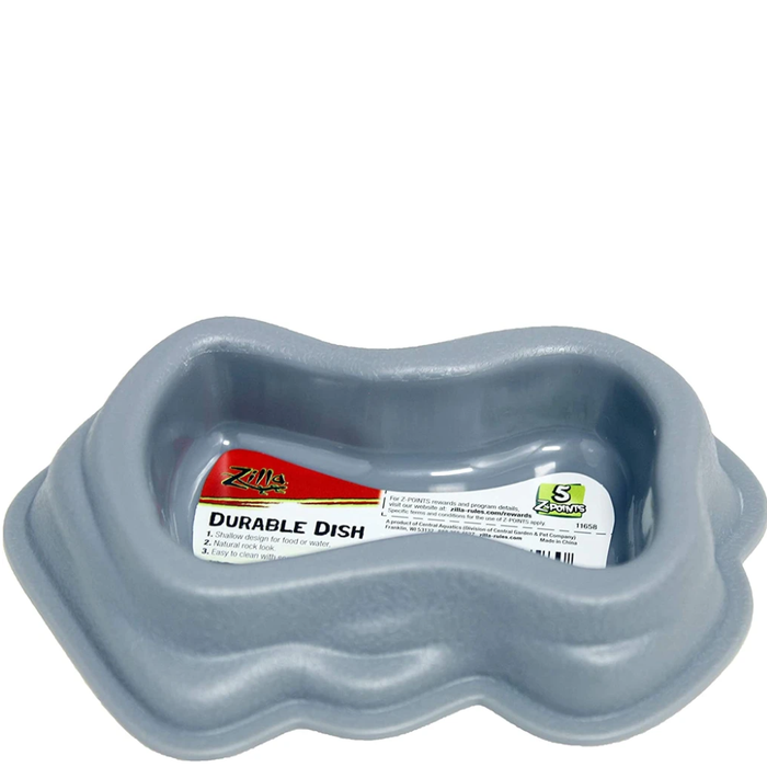 Zilla Durable Dish Grey Large