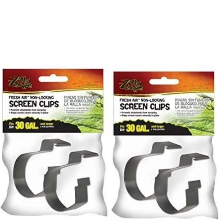 Zilla Fresh Air Non-Locking Screen Clips 30Ga+L 2Pk