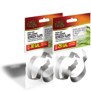 Zilla Fresh Air Non-Locking Screen Clips 5-29Gal 2Pk - Pet Totality